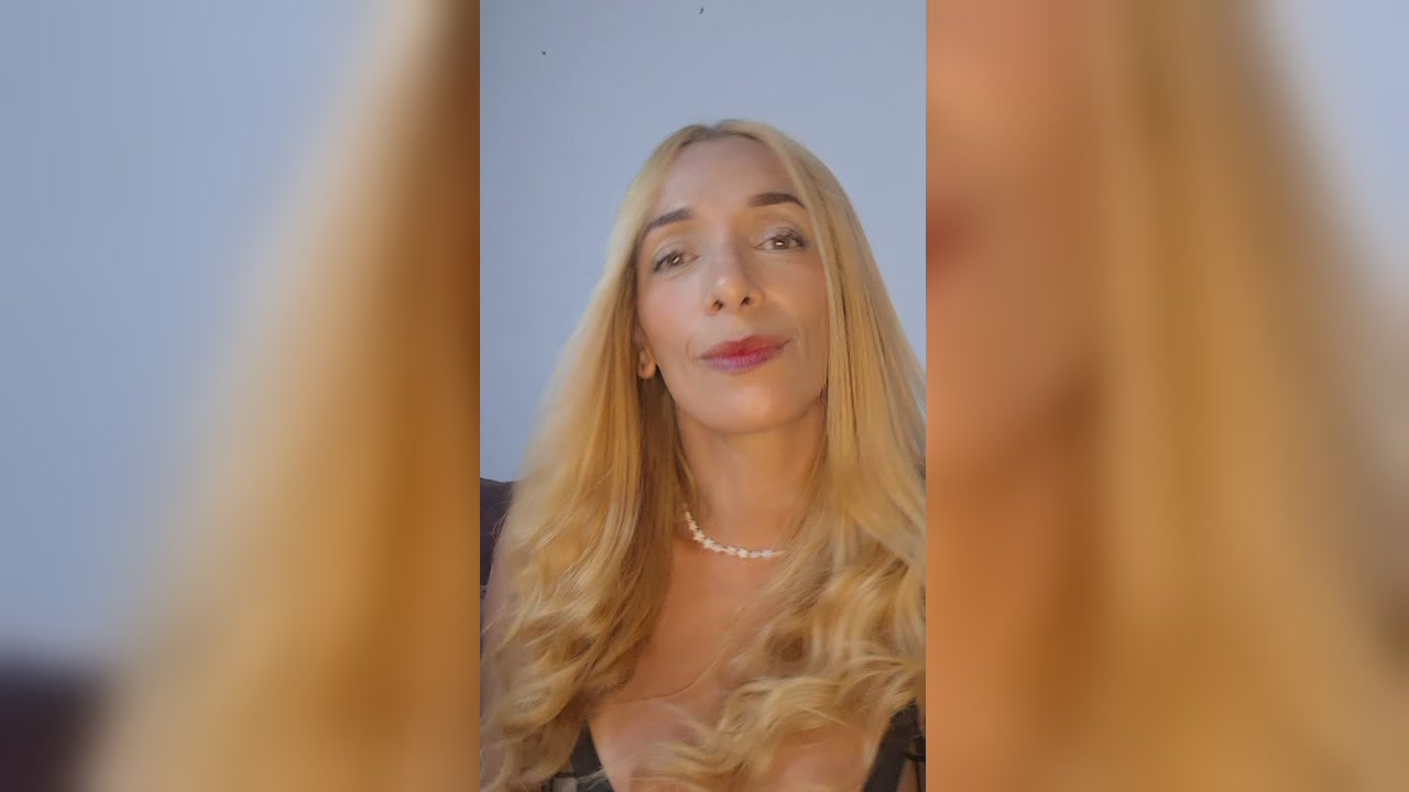 Blonde Trans Babe Teases In Fishnet Lingerie On Webcam